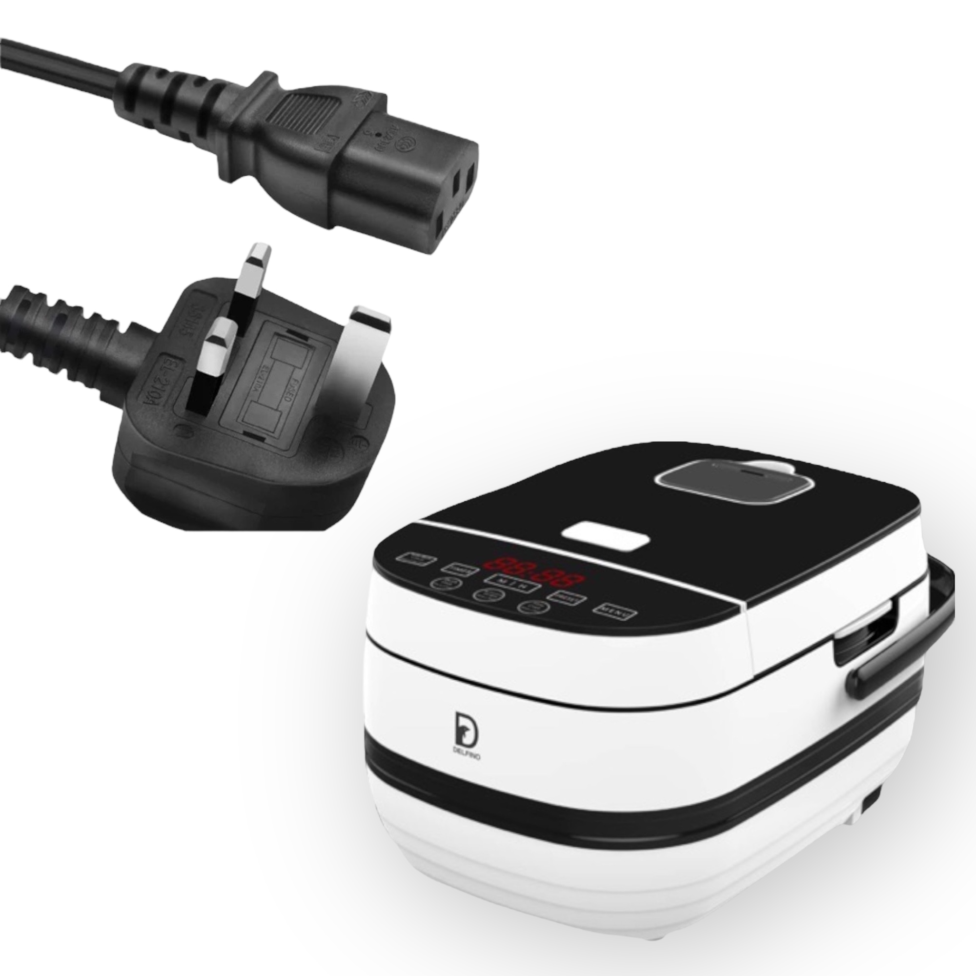 Power Cord UK/ BS Plug Delfino IH Cooker Multifunctional Rice Cooker
