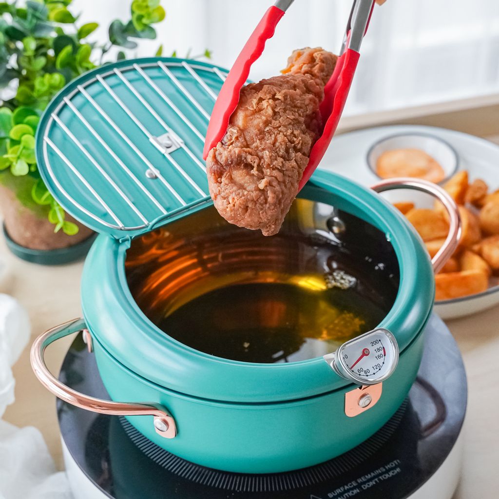 Delfino Abura Deep Fryer Pot Japanese Tempura Stainless Steel Frying