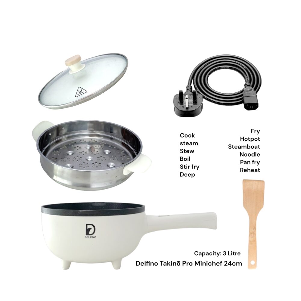 Delfino Takinō Minichef Multifunctional Electric Cooker NonStick Dual
